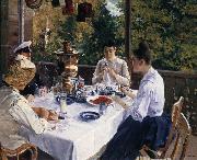 Konstantin Korovin Have tea oil